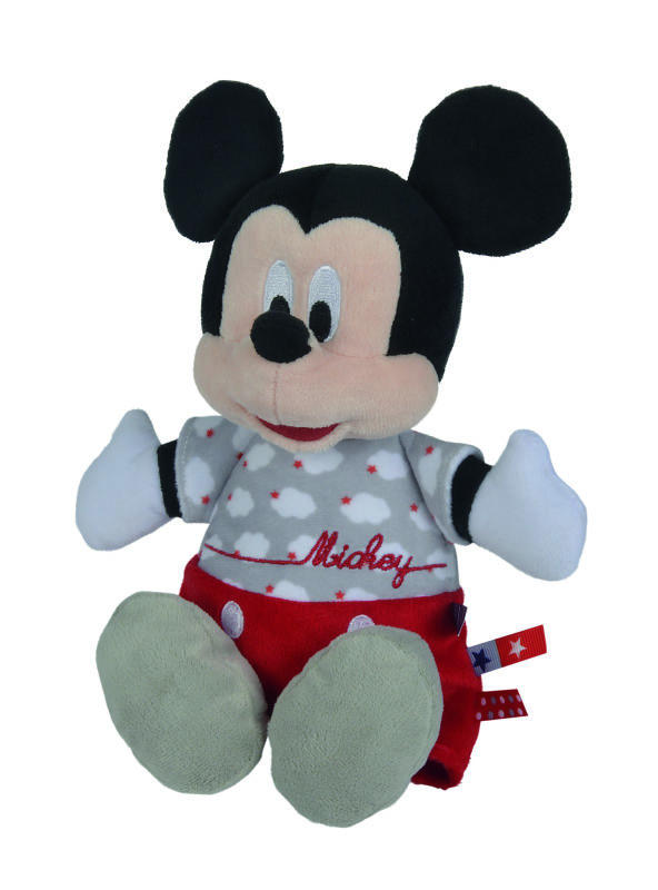  peluche mickey souris rouge gris noir nuage 